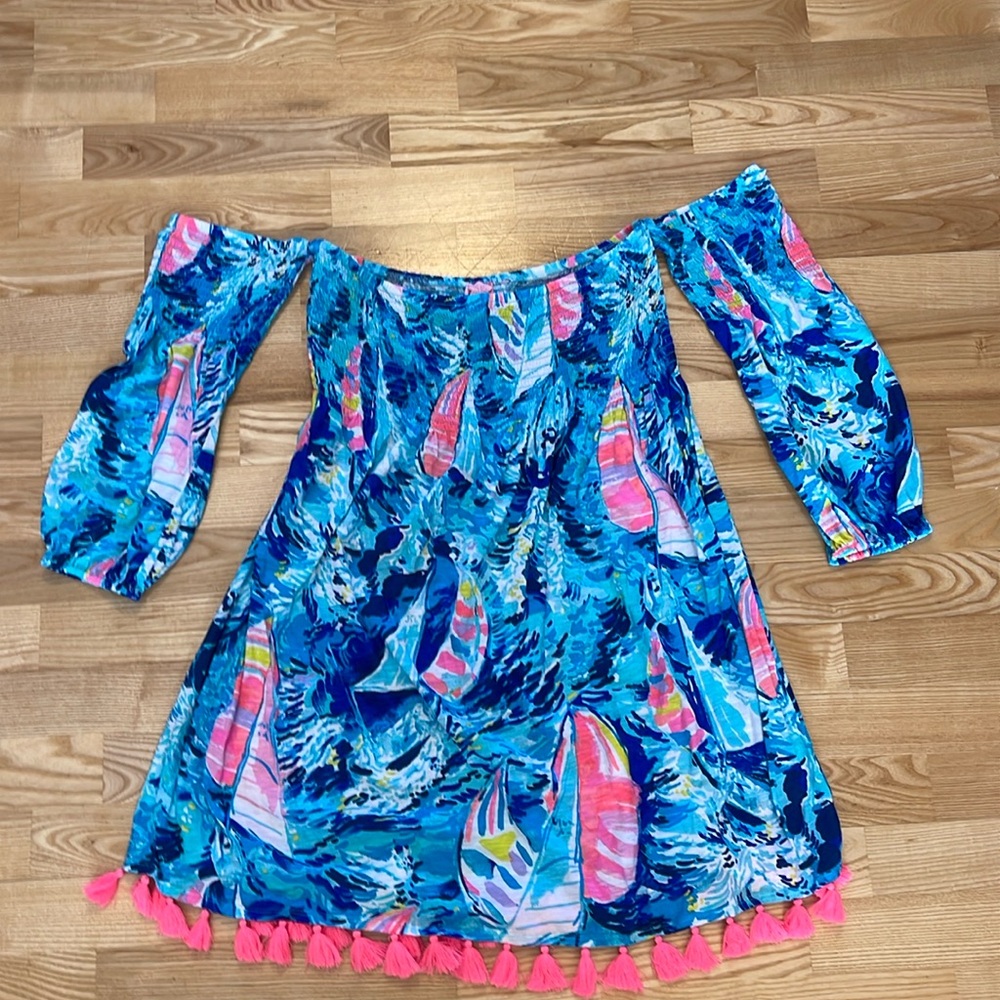 Lilly Pulitzer Sail Boat Smocked Dress
